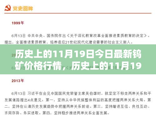 歷史上的11月19日鎢礦價格行情詳解，獲取與分析指南