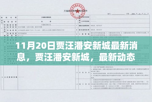 賈汪潘安新城最新動(dòng)態(tài)揭秘，深度報(bào)道，最新消息速遞（11月20日）