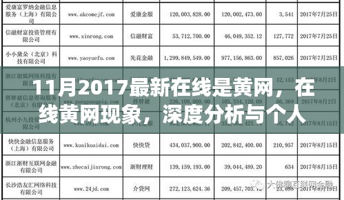 涉政問(wèn)題的深度分析與觀點(diǎn)，關(guān)于在線黃網(wǎng)現(xiàn)象的探討（2017年11月）