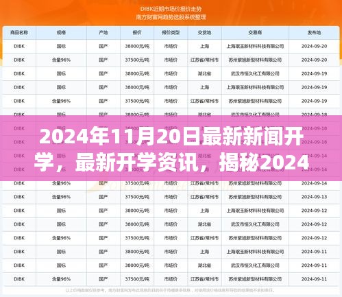 揭秘2024年秋季開學季最新動態(tài)與資訊，開學資訊一網(wǎng)打盡！