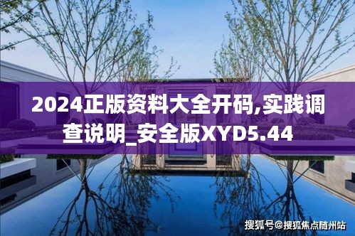 2024正版資料大全開碼,實踐調(diào)查說明_安全版XYD5.44
