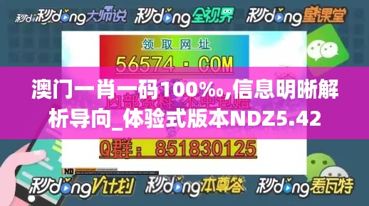 澳門一肖一碼100‰,信息明晰解析導(dǎo)向_體驗式版本NDZ5.42
