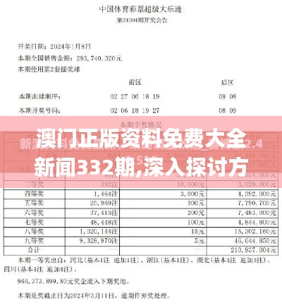澳門正版資料免費(fèi)大全新聞332期,深入探討方案策略_精裝版AAO11.95