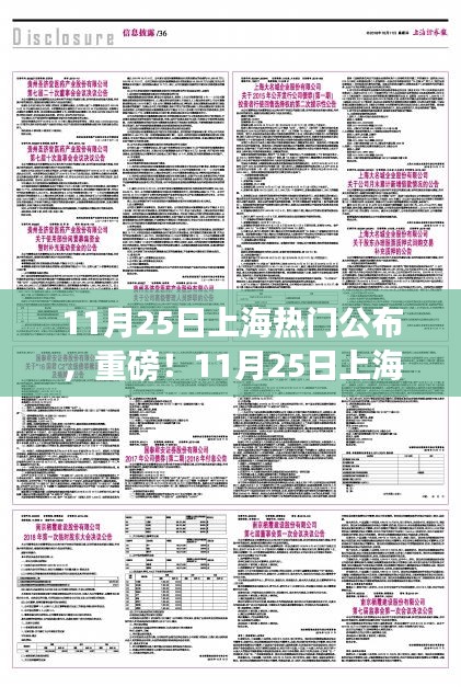 重磅揭秘，11月25日上海熱門信息一覽