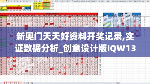 新奧門天天好資料開獎記錄,實(shí)證數(shù)據(jù)分析_創(chuàng)意設(shè)計版IQW13.98