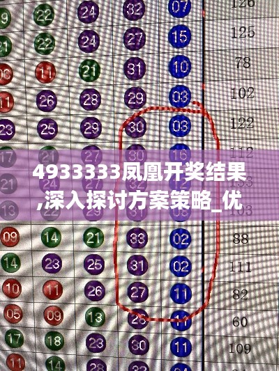 4933333鳳凰開(kāi)獎(jiǎng)結(jié)果,深入探討方案策略_優(yōu)雅版HRZ13.86