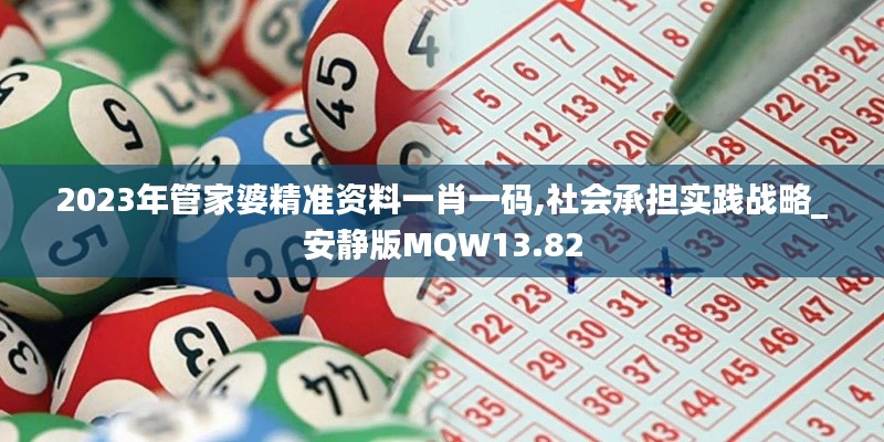 2023年管家婆精準(zhǔn)資料一肖一碼,社會(huì)承擔(dān)實(shí)踐戰(zhàn)略_安靜版MQW13.82