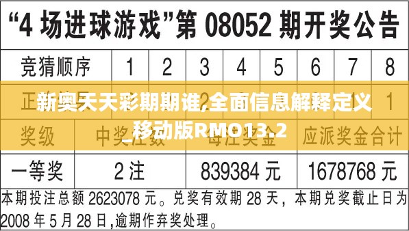 新奧天天彩期期誰,全面信息解釋定義_移動版RMO13.2
