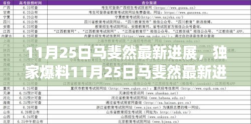 獨(dú)家揭秘，馬斐然最新進(jìn)展，輝煌成就回顧與未來展望