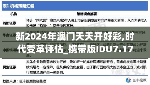 新2024年澳門天天開好彩,時(shí)代變革評(píng)估_攜帶版IDU7.17