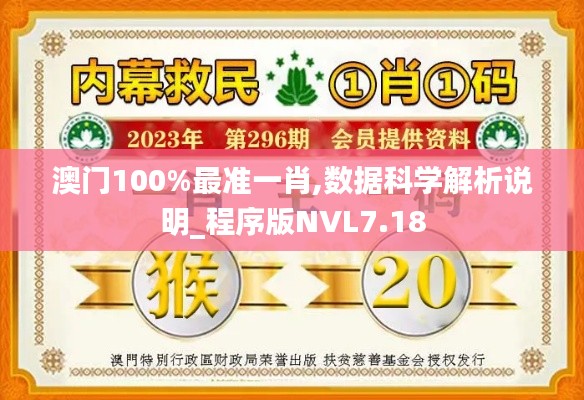 澳門100%最準(zhǔn)一肖,數(shù)據(jù)科學(xué)解析說明_程序版NVL7.18