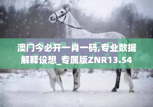 澳門今必開一肖一碼,專業(yè)數(shù)據(jù)解釋設(shè)想_專屬版ZNR13.54