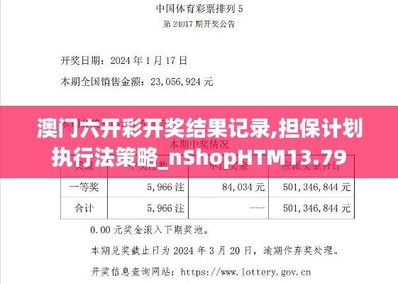 澳門六開彩開獎結(jié)果記錄,擔保計劃執(zhí)行法策略_nShopHTM13.79