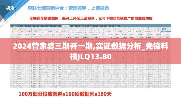 2024管家婆三期開一期,實證數(shù)據(jù)分析_先鋒科技JLQ13.80