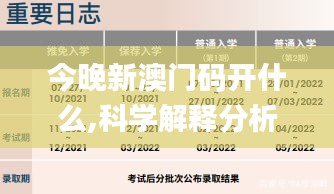 今晚新澳門碼開什么,科學(xué)解釋分析_通玄境IRR13.35