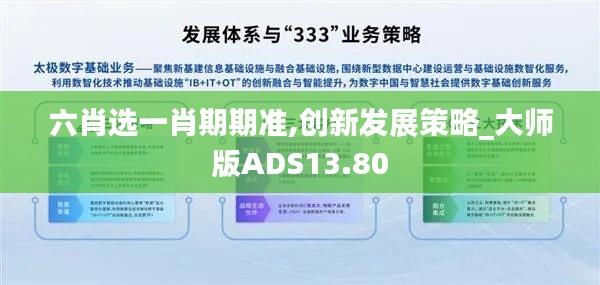 六肖選一肖期期準(zhǔn),創(chuàng)新發(fā)展策略_大師版ADS13.80