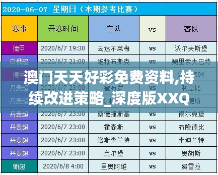 澳門天天好彩免費資料,持續(xù)改進策略_深度版XXQ13.51