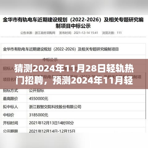 2024年輕軌行業(yè)招聘展望，熱門職位趨勢(shì)與職業(yè)前景預(yù)測(cè)
