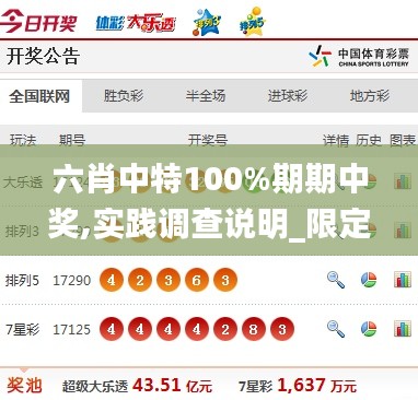 六肖中特100%期期中獎(jiǎng),實(shí)踐調(diào)查說(shuō)明_限定版VKN13.57