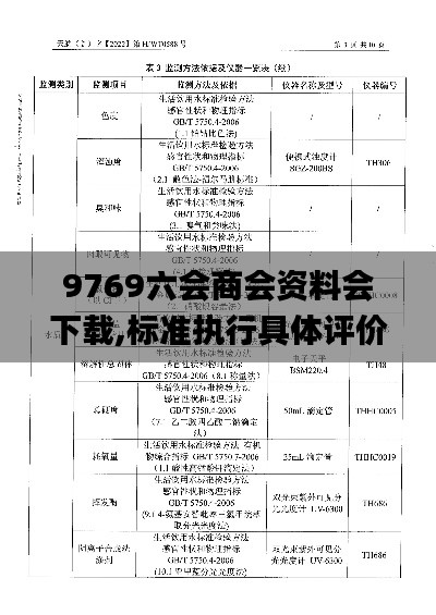 9769六會商會資料會下載,標準執(zhí)行具體評價_時空版NWG13.74
