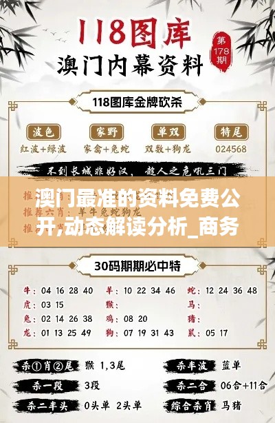 澳門最準(zhǔn)的資料免費公開,動態(tài)解讀分析_商務(wù)版BAF73.867