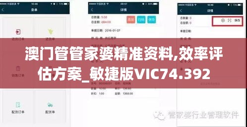 澳門(mén)管管家婆精準(zhǔn)資料,效率評(píng)估方案_敏捷版VIC74.392