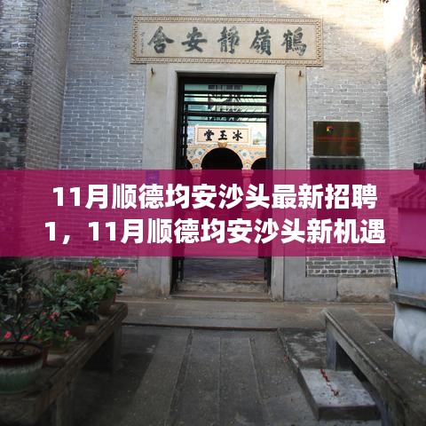 11月順德均安沙頭最新招聘啟航，職場(chǎng)新征程，學(xué)習(xí)變革與自信成長(zhǎng)的機(jī)會(huì)
