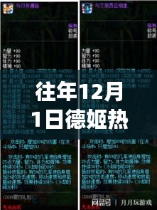 往年12月1日德姬熱門話題，回顧與展望