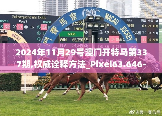 2024年11月29號澳門開特馬第337期,權(quán)威詮釋方法_Pixel63.646-3