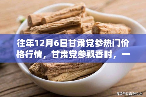 甘肅黨參飄香日，友情與溫情的故事，歷年12月6日黨參行情回顧