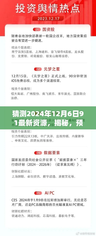 揭秘預(yù)測未來之選，揭秘2024年12月6日最新資源全面解析