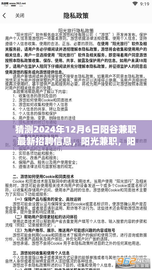 陽(yáng)谷兼職奇遇與溫情招聘之旅，最新招聘信息預(yù)測(cè)（2024年12月6日）