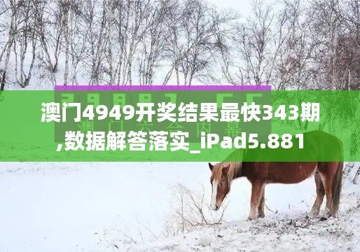 澳門4949開獎結(jié)果最快343期,數(shù)據(jù)解答落實_iPad5.881
