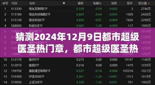 都市超級醫(yī)圣熱門章節(jié)猜想與預(yù)測，2024年12月9日的觀點闡述