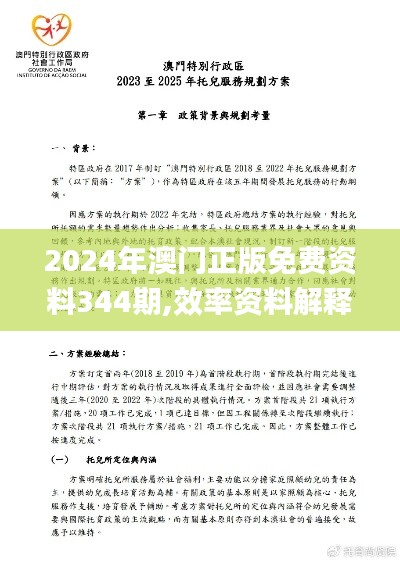 2024年澳門正版免費(fèi)資料344期,效率資料解釋落實(shí)_限量版1.999