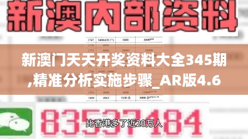 新澳門(mén)天天開(kāi)獎(jiǎng)資料大全345期,精準(zhǔn)分析實(shí)施步驟_AR版4.691
