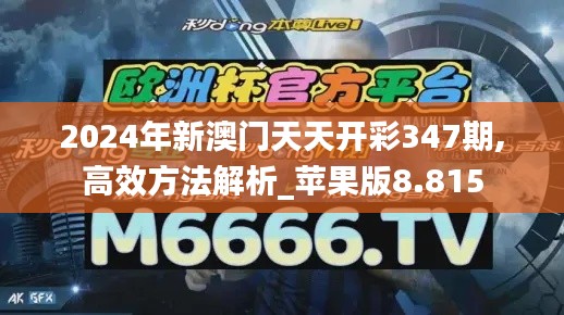 2024年新澳門天天開彩347期,高效方法解析_蘋果版8.815
