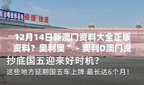 12月14日新澳門資料大全正版資料？奧利奧＂ - 奧利O澳門資料大全，正版資料的新發(fā)現(xiàn)