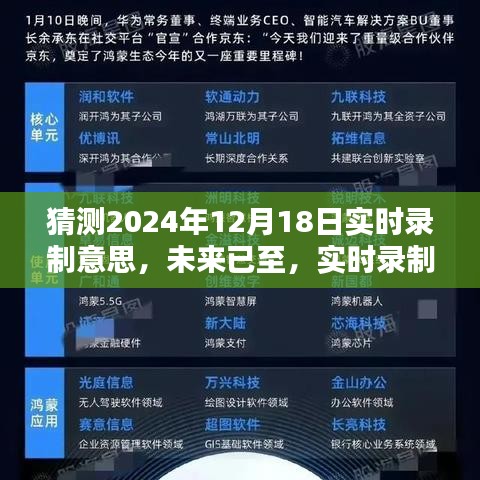 未來已至，智能錄制革新體驗(yàn)——實(shí)時(shí)錄制新紀(jì)元展望至2024年猜想