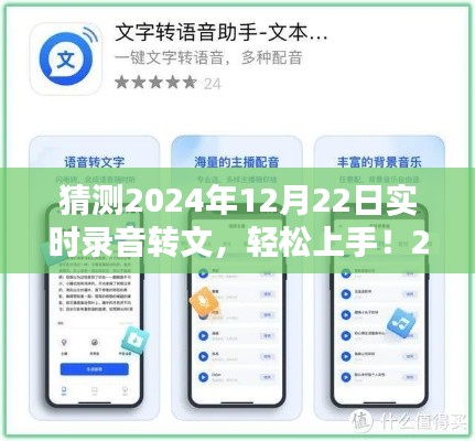 輕松上手！2024年實時錄音轉(zhuǎn)文字任務(wù)詳細步驟指南及預(yù)測