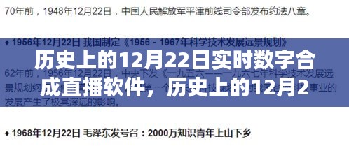 歷史上的12月22日，數(shù)字合成直播軟件的誕生與發(fā)展回顧