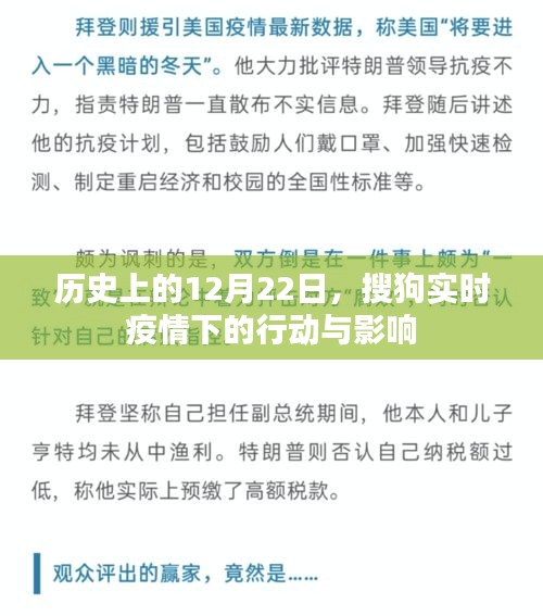 搜狗實(shí)時(shí)疫情行動(dòng)影響回顧，歷史上的12月22日