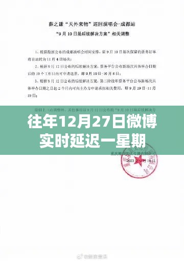 微博實時延遲一周揭秘往年12月27日動態(tài)