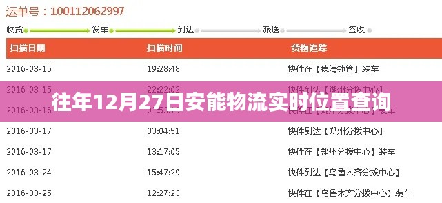 安能物流年末實(shí)時(shí)位置查詢指南