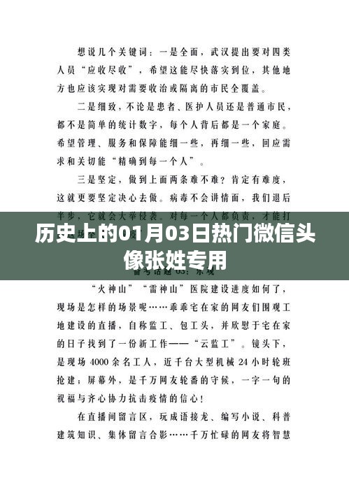 張姓微信頭像精選，歷史上的熱門頭像回顧