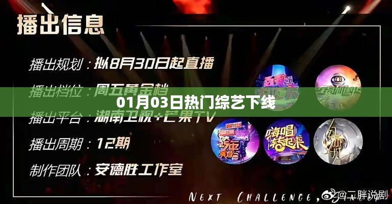 熱門(mén)綜藝1月3日下架