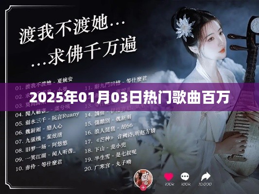 2025年熱門歌曲榜單揭曉，百萬金曲席卷而來
