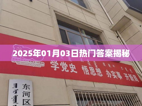 揭秘?zé)衢T答案，2025年1月3日預(yù)測前瞻
