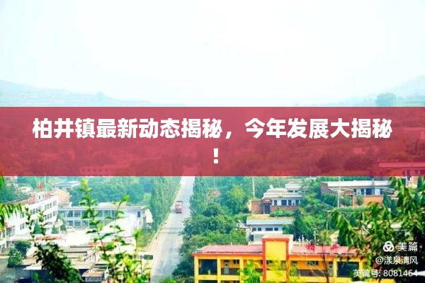 柏井鎮(zhèn)最新動態(tài)揭秘，今年發(fā)展大揭秘！