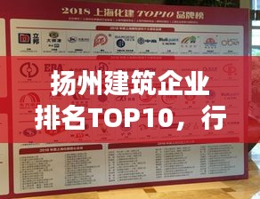 揚(yáng)州建筑企業(yè)排名TOP10，行業(yè)翹楚引領(lǐng)發(fā)展潮流，引領(lǐng)行業(yè)走向新篇章